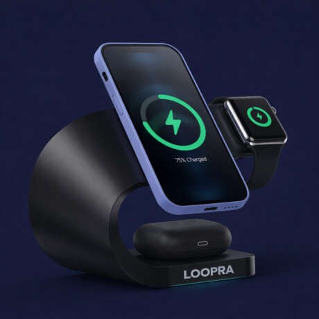 LOOPRA 3-in-1 Wireless Charging Station