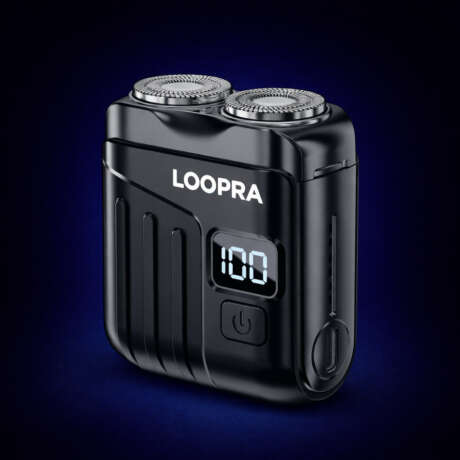 LOOPRA Smart Portable Electric Shaver – Dual Blade Pro